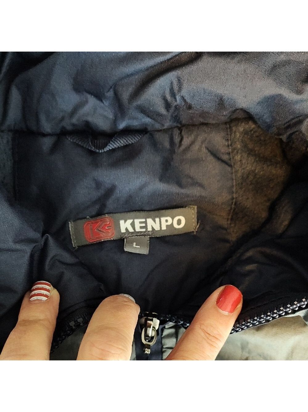 Kenpo Men's Dark Blue Bomber Jacket
